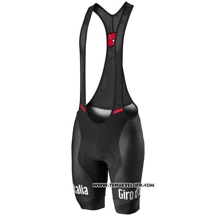 2020 Maillot Cyclisme Giro d'Italia Noir Blanc Manches Courtes et Cuissard